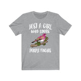 Just A Girl Who Loves Purple Finches Shirt, Bird Lover Shirt, Birding Shirt, Purple Finch shirt, Animal Adult Toddler Infant Kids T-Shirt Image 2