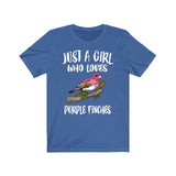 Just A Girl Who Loves Purple Finches Shirt, Bird Lover Shirt, Birding Shirt, Purple Finch shirt, Animal Adult Toddler Infant Kids T-Shirt Image 4