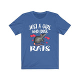 Just A Girl Who Loves Rats Shirt, Rat Lover Shirt, Rat Owner Shirt, Animal Lover Shirt, Adult Toddler Infant Kids Gift T-Shirt Image 4