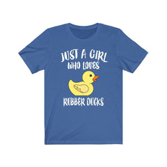 Just A Girl Who Loves Rubber Ducks Shirt - rubber duck print design