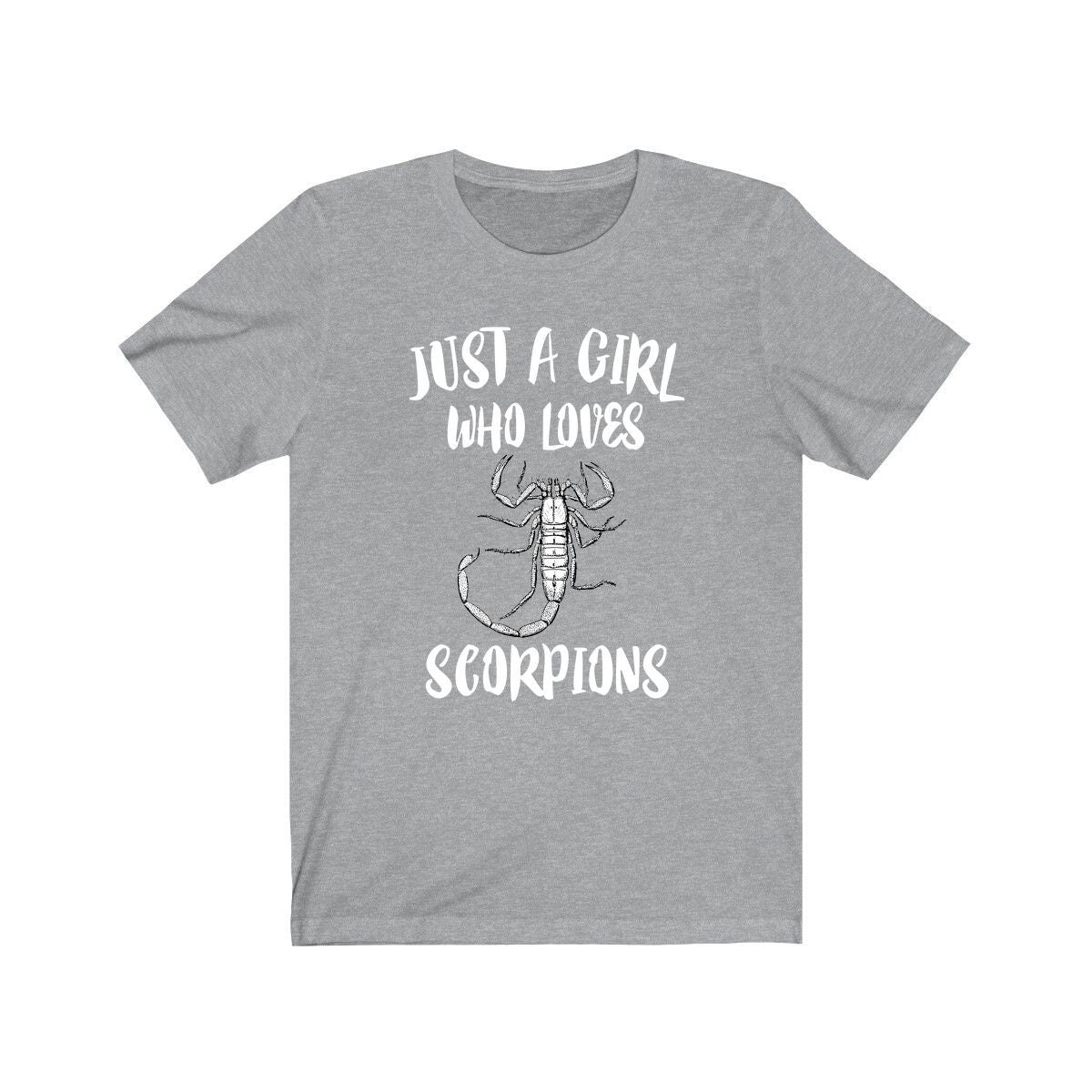 Just A Girl Who Loves Scorpions Shirt, Scorpion Lover Shirt, Scorpion Lover Gift, Animal Lover Shirt, Adult Toddler Infant Kids Gift T-Shirt Image 2