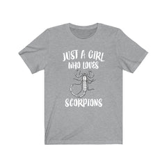 Just A Girl Who Loves Scorpions Shirt - scorpion print design