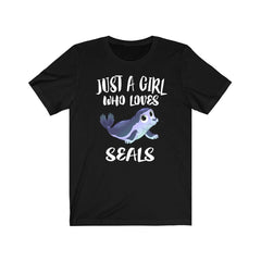 Just A Girl Who Loves Seals Shirt - seal print design