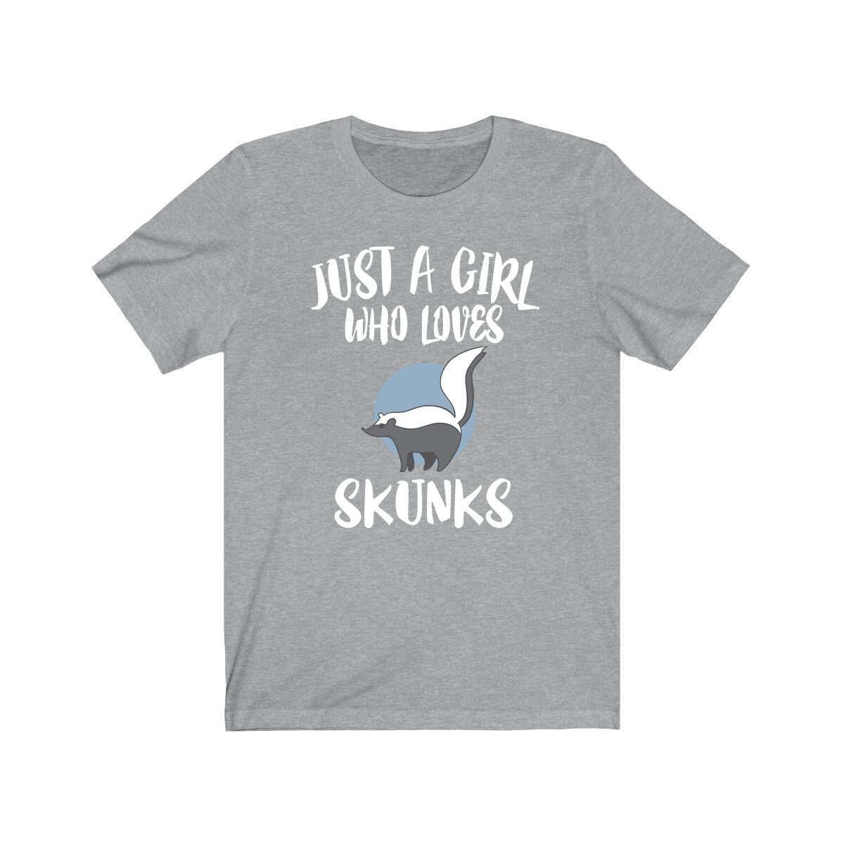 Just A Girl Who Loves Skunks Shirt, Skunk Lover Shirt, Skunk Lover Gift, Animal Lover Shirt, Adult Toddler Infant Kids Gift T-Shirt Image 3
