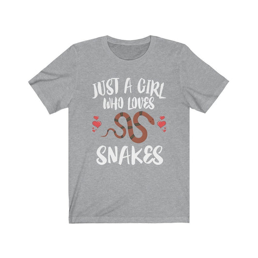 Just a girl who loves snakes reptile snake parent lover tee