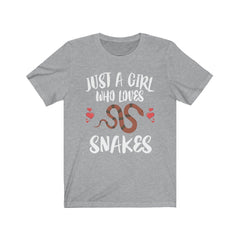Just A Girl Who Loves Snakes Shirt, Snake Lover Shirt, Snake Lover Gift, Animal Lover Shirt, Adult Toddler Infant Kids Gift T-Shirt Image 2