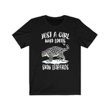 Just A Girl Who Loves Snow Leopards Shirt, Leopard Lover Shirt, Snow Leopard, Animal Lover Shirt, Adult Toddler Infant Kids Gift T-Shirt Image 1