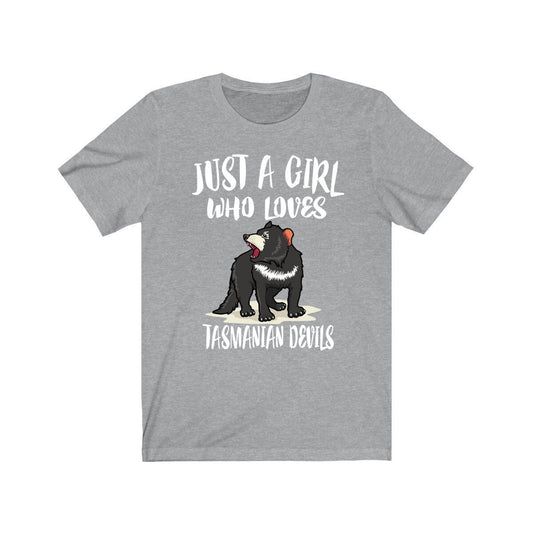 Just A Girl Who Loves Tasmanian Devils Shirt - Tasmanian Devil print design