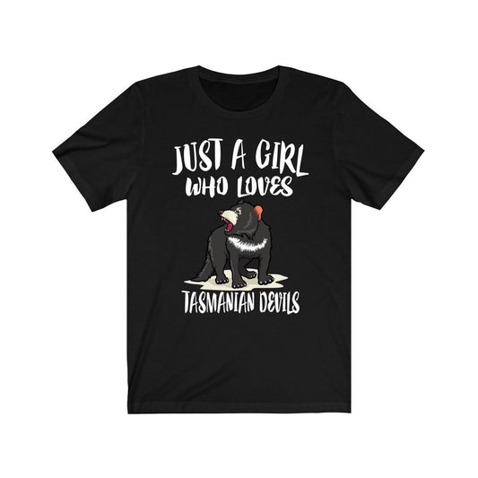Just A Girl Who Loves Tasmanian Devils Shirt - Tasmanian Devil print design