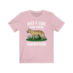 Just A Girl Who Loves Tasmanian Tigers Shirt - Tasmanian Tiger print design