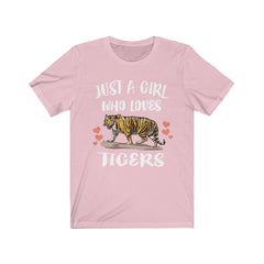 Just A Girl Who Loves Tigers Shirt - tiger print design