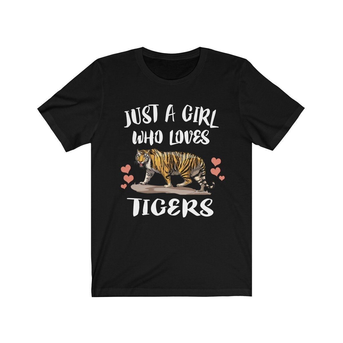 Just A Girl Who Loves Tigers Shirt, Tiger Lover Shirt, Tiger Shirt, Animal Lover Shirt, Adult Toddler Infant Kids Gift T-Shirt Image 1
