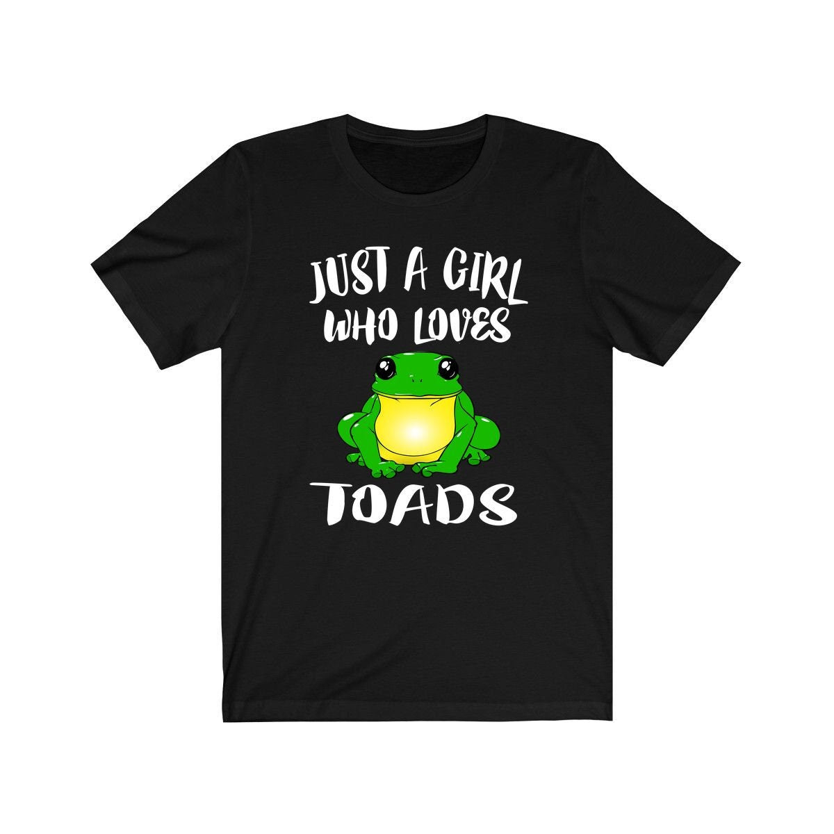 Just A Girl Who Loves Toads Frogs Shirt, Toad Lover Shirt, Frog Shirt, Animal Lover Shirt, Adult Toddler Infant Kids Gift T-Shirt Image 1