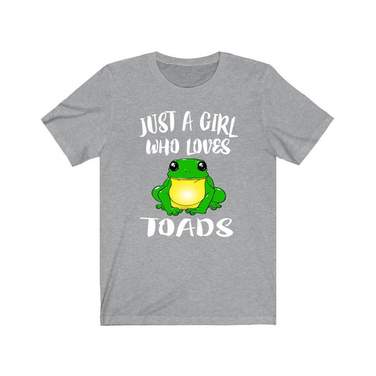 Just a girl who loves toads garden backyard amphibian lover tee
