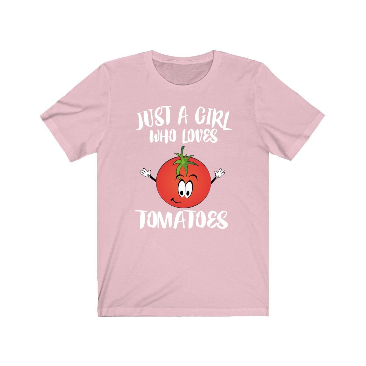 Just A Girl Who Loves Tomatoes Shirt, Tomato Lover Shirt, Vegan Shirt, Vegetable Lover Shirt, Adult Toddler Infant Kids Gift T-Shirt Image 3
