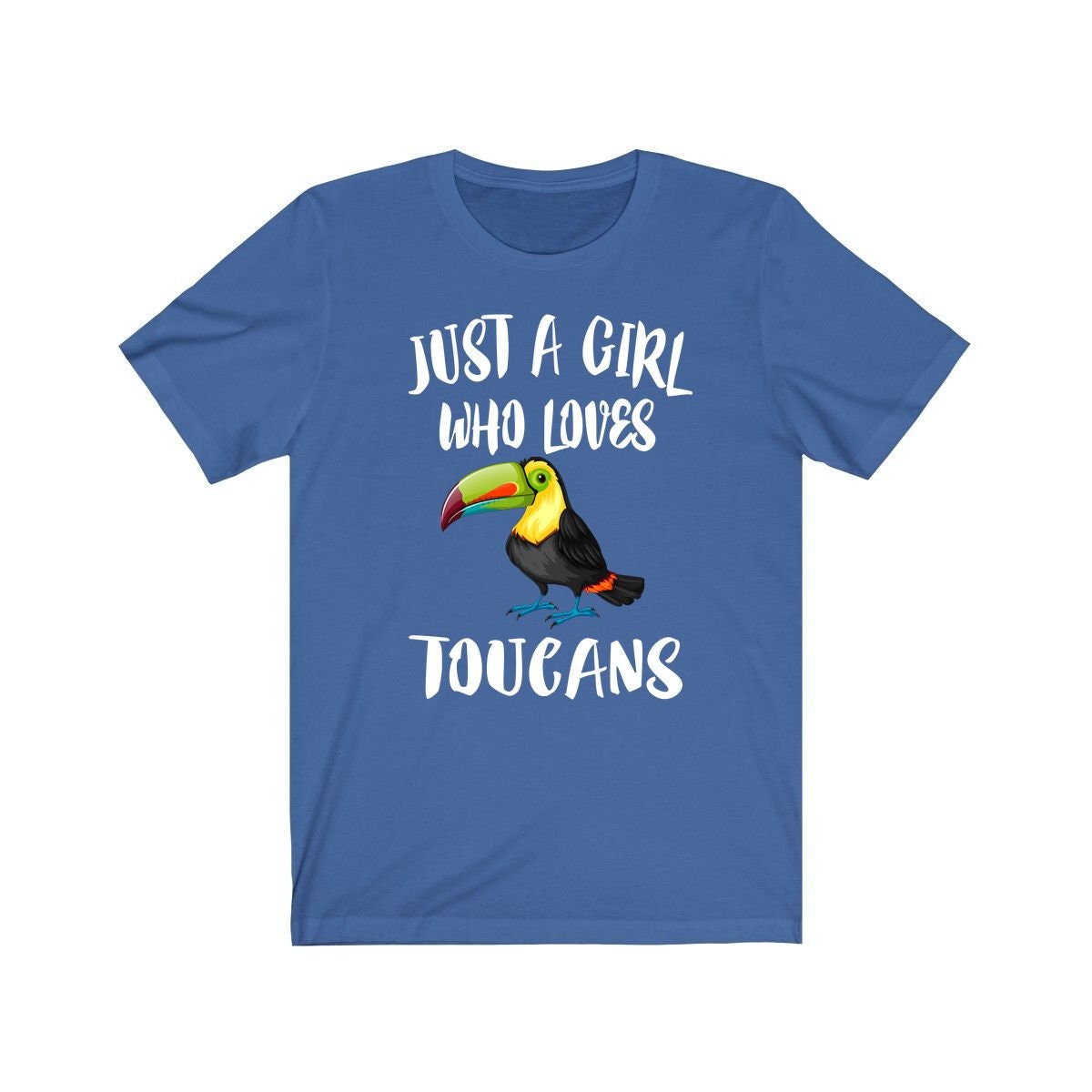 Just A Girl Who Loves Toucans Bird Shirt, Toucan Lover Shirt, Birding Shirt, Animal Lover Shirt, Adult Toddler Infant Kids Gift T-Shirt Image 4