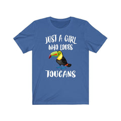 Just A Girl Who Loves Toucans Bird Shirt - toucan print design