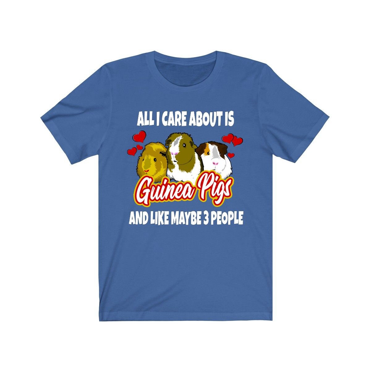 All I Care About Is Guinea Pigs Shirt, Guinea Pig Owner Shirt, Guinea Pig Lover Gift, Guinea Pig Tee, Animal Adult Toddler Kids T-Shirt Image 4