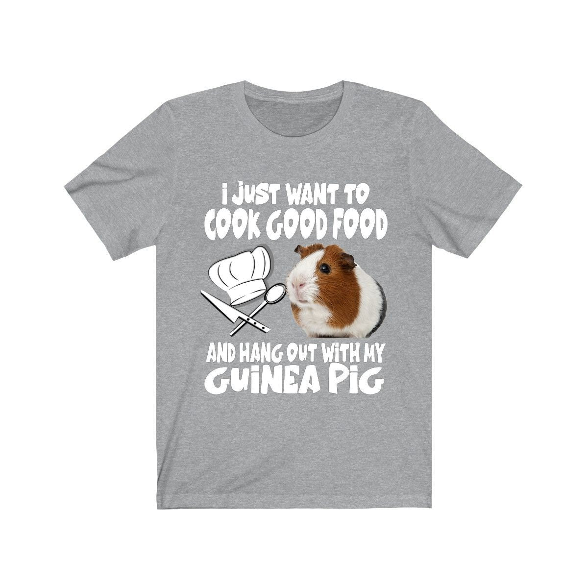 I Just Want To Cook With My Guinea Pig Shirt, Guinea Pig Owner Shirt, Guinea Pig Lover Gift, Guinea Pig, Animal Adult Toddler Kids T-Shirt Image 2