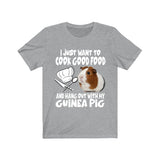 I Just Want To Cook With My Guinea Pig Shirt, Guinea Pig Owner Shirt, Guinea Pig Lover Gift, Guinea Pig, Animal Adult Toddler Kids T-Shirt Image 2