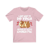 I Just Want To Do Yoga With My Guinea Pig Shirt, Guinea Pig Owner Shirt, Guinea Pig Lover Gift, Guinea Pig Tee, Animal Adult Kids T-Shirt Image 4