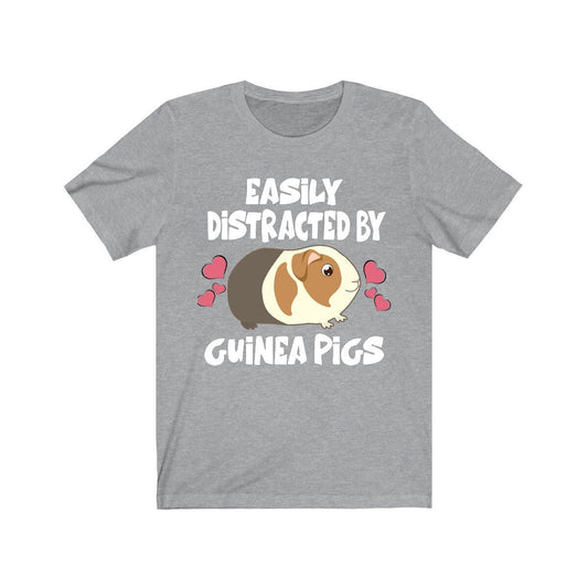 Easily Distracted By Guinea Pigs Shirt, Guinea Pig Owner Shirt, Guinea Pig Lover Gift, Guinea Pig Tee, Guinea Pig Gift, Animal T-Shirt Image 2