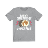 Easily Distracted By Guinea Pigs Shirt, Guinea Pig Owner Shirt, Guinea Pig Lover Gift, Guinea Pig Tee, Guinea Pig Gift, Animal T-Shirt Image 2