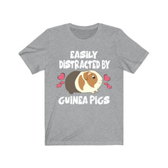 Easily Distracted By Guinea Pigs Shirt - guinea pig print design
