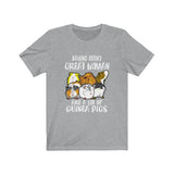 Behind Every Great Women Guinea Pigs Shirt, Guinea Pig Owner Shirt, Guinea Pig Lover Gift, Guinea Pig Tee, Guinea Pig Gift, Animal T-Shirt Image 2