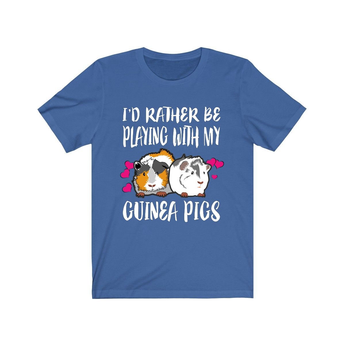 I'd Rather Be With My Guinea Pigs Funny Shirt, Guinea Pig Owner Shirt, Guinea Pig Lover Gift, Guinea Pig Tee, Guinea Pig Gift T-Shirt Image 4