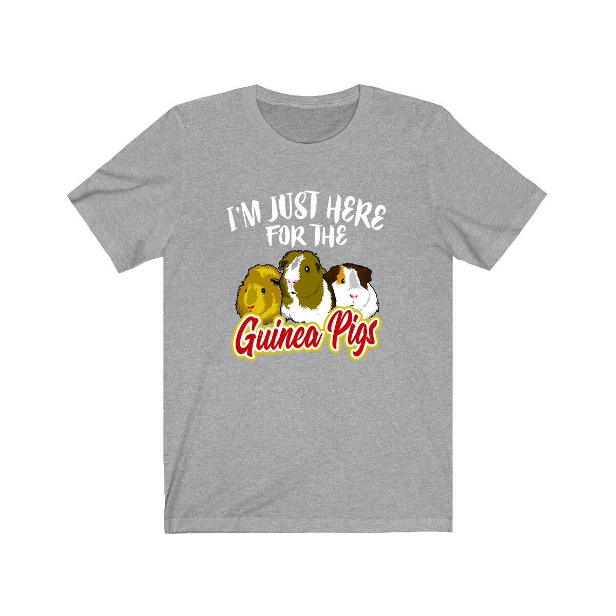 I'm Just Here For The Guinea Pigs Funny Shirt, Guinea Pig Owner Shirt, Guinea Pig Lover Gift, Guinea Pig Tee, Guinea Pig Gift T-Shirt Image 3