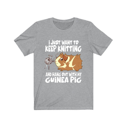 I Just Want To Keep Knitting With My Guinea Pigs Shirt - guinea pig print design