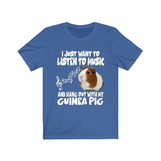 Listen To Music Hang Out With My Guinea Pigs Shirt - guinea pig print design