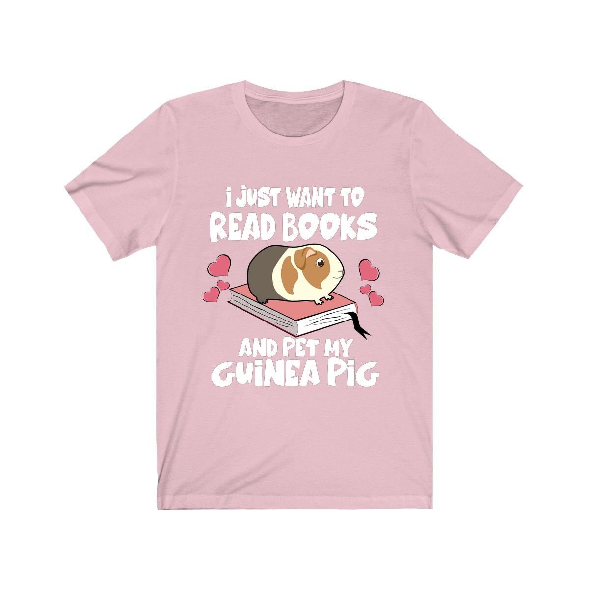 I Just Want To Read Books And Pet My Guinea Pig Shirt, Guinea Pig Owner Shirt, Guinea Pig Lover Gift, Guinea Pig Tee, Animal T-Shirt Image 3