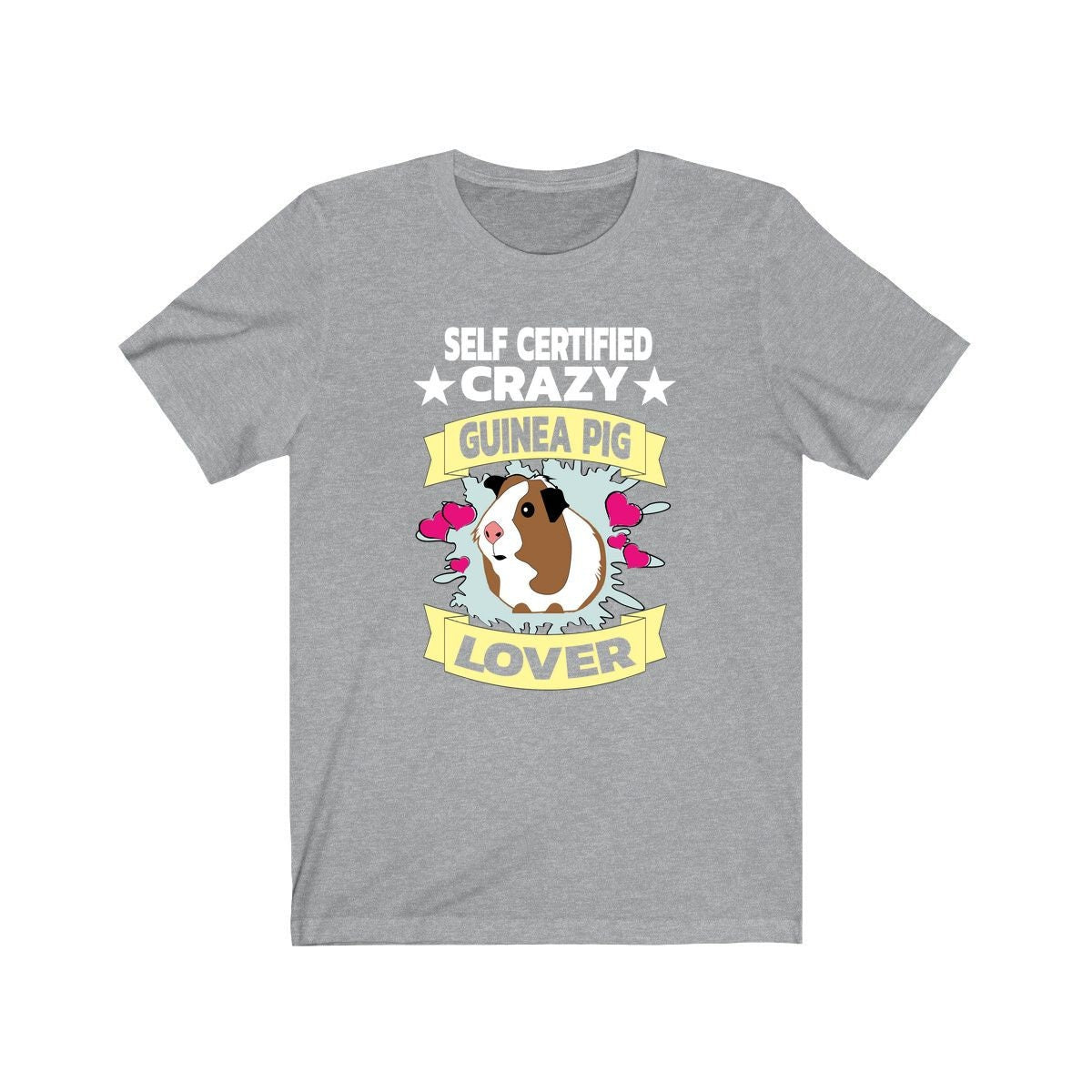 Self Certified Crazy Guinea Pig Lover Funny Shirt, Guinea Pig Owner Shirt, Guinea Pig Lover Gift, Guinea Pig Tee, Animal T-Shirt Image 4