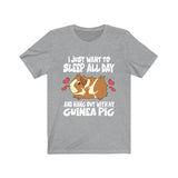 Sleep All Day Hang Out With My Guinea Pig Funny Shirt, Guinea Pig Owner Shirt, Guinea Pig Lover Gift, Guinea Pig Tee, Animal T-Shirt Image 2