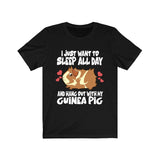 Sleep All Day Hang Out With My Guinea Pig Funny Shirt, Guinea Pig Owner Shirt, Guinea Pig Lover Gift, Guinea Pig Tee, Animal T-Shirt Image 1