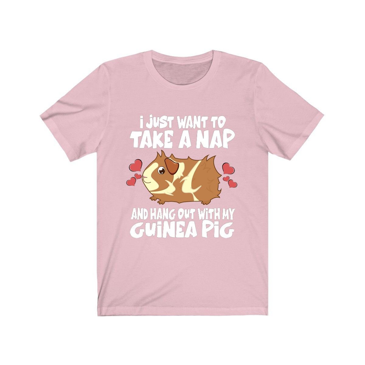 I Just Want To Take A Nap And Hang Out With My Guinea Pig Funny Shirt, Guinea Pig Owner Shirt, Guinea Pig Lover Gift, Animal T-Shirt Image 4