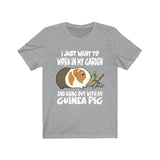 Work In My Garden Hang Out With My Guinea Pig Funny Shirt, Guinea Pig Owner Shirt, Guinea Pig Lover Gift, Guinea Pig Tee, Animal T-Shirt Image 2