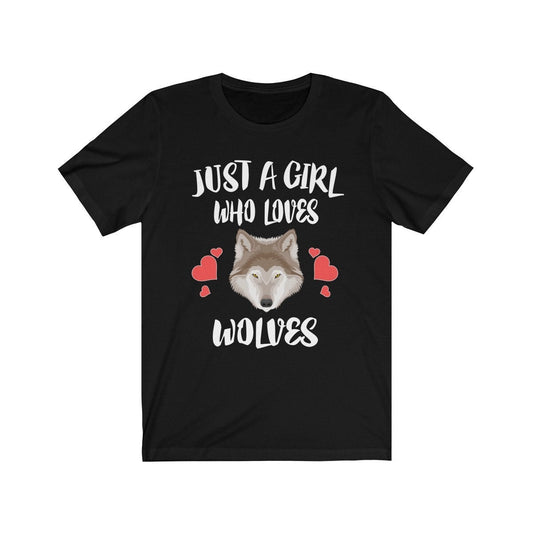 Just A Girl Who Loves Wolves Shirt - wolf print design