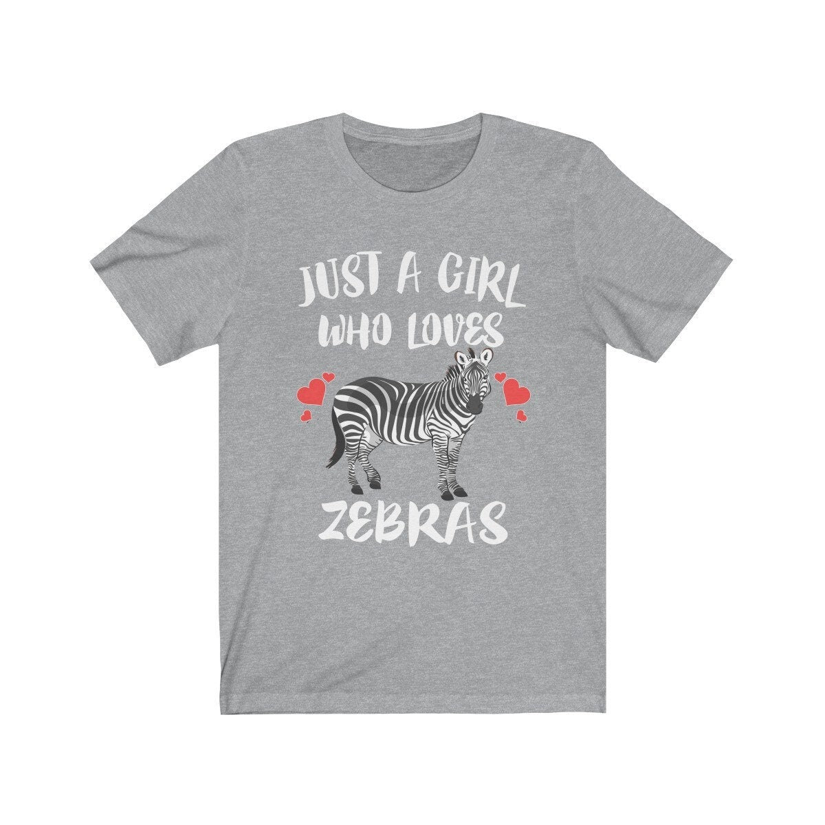 Just A Girl Who Loves Zebras Shirt, Zebra Lover Shirt, Zebra Lover Gift, Zebra Tee, Zebra Shirt, Animal Adult Toddler Kids T-Shirt Image 2