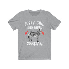 Just A Girl Who Loves Zebras Shirt - zebra print design