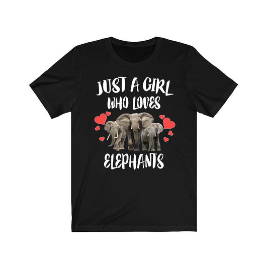 Just A Girl Who Loves Elephants Shirt - elephant print design