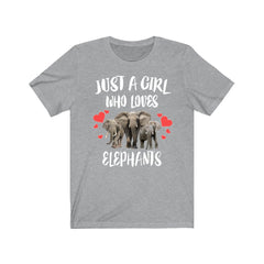 Just A Girl Who Loves Elephants Shirt - elephant print design