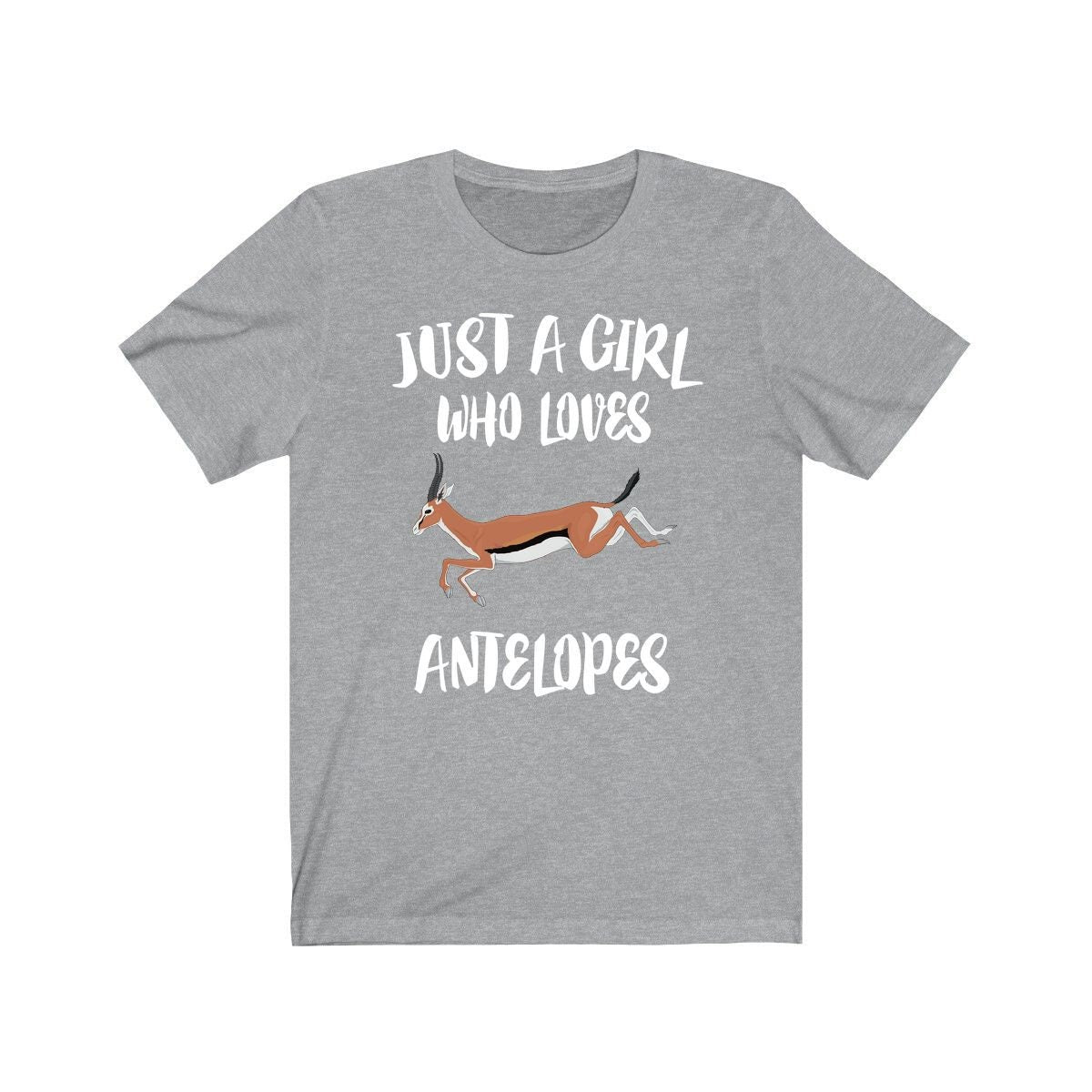Just A Girl Who Loves Antelopes Shirt, Antelope Lover Shirt, Antelope Lover Gift, Antelope Shirt, Animal Adult Toddler Kids T-Shirt Image 4