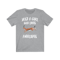 Just A Girl Who Loves Antelopes Shirt - antelope print design