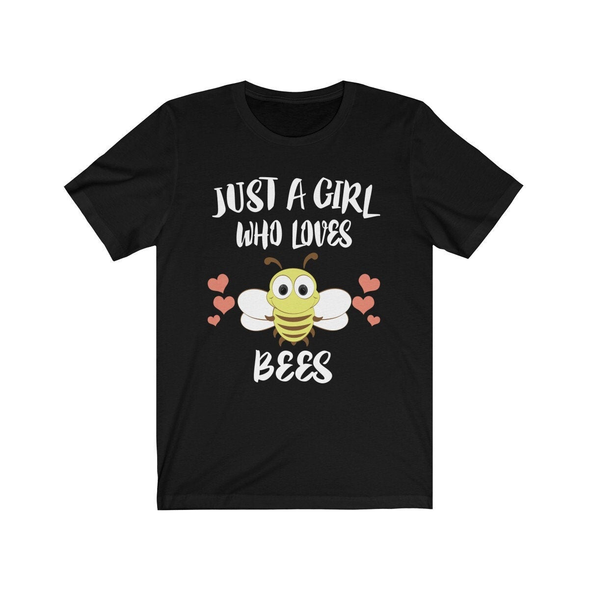Just A Girl Who Loves Bees Shirt, Bees Lover Shirt, Bee Lover Gift, Bee Shirt, Animal Adult Toddler Kids T-Shirt Image 1