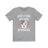 Just A Girl Who Loves Hamsters Shirt, Hamster Shirt, Hamster Owner Gift, Animal Lover Adult Toddler Infant Kids Gift T-Shirt Image 2
