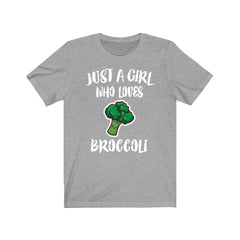 Just A Girl Who Loves Broccoli Shirt - broccoli print design