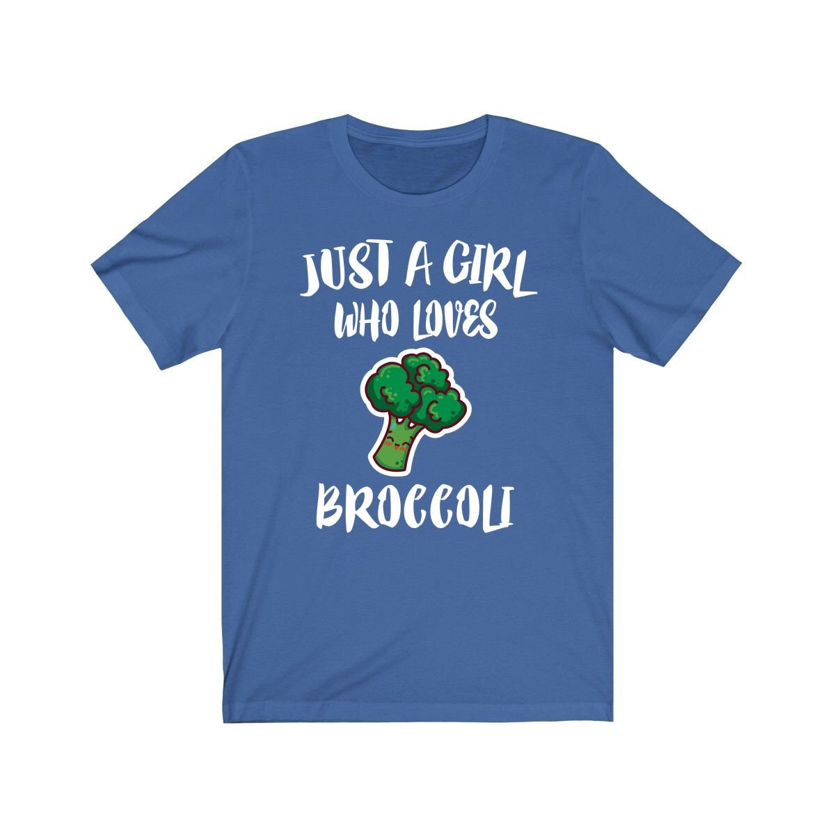 Just A Girl Who Loves Broccoli Shirt, Broccoli Lover Shirt, Vegetable Lover Gift, Vegan Shirt, Animal Adult Toddler Kids T-Shirt Image 2